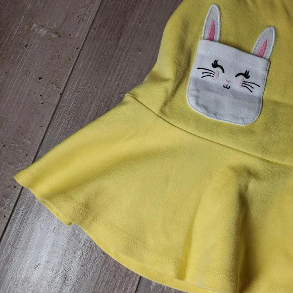 The Children's Place Gymboree Girls Embroidered Bunny Peplum Spring Dress 18-24m - Picture 9 of 12